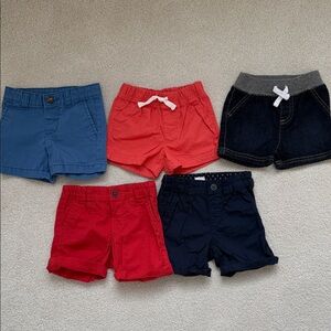 Baby Boy Shorts Set - Blue, Red, Navy, Denim (5)